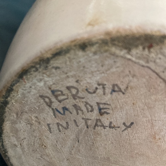 Vintage DERUTA Italian Pottery Rose floral Pitcher Shabby Ceramic Made Italy - Picture 4 of 12